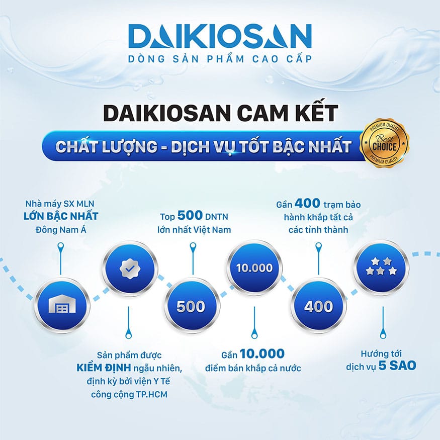 Daikiosan cam kết dịch vụ 5*