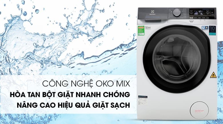 Công nghệ OKO MIX - Máy giặt s��y Electrolux Inverter 8 kg EWW8023AEWA