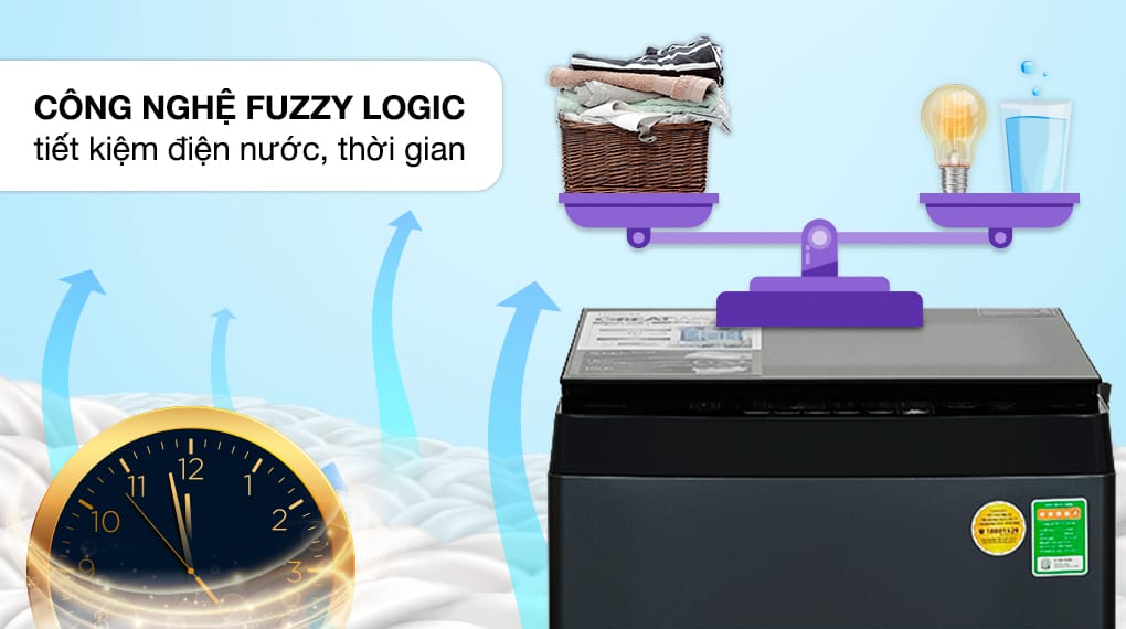 Fuzzy logic Máy giặt Toshiba 9 kg AW-M1000FV(MK)