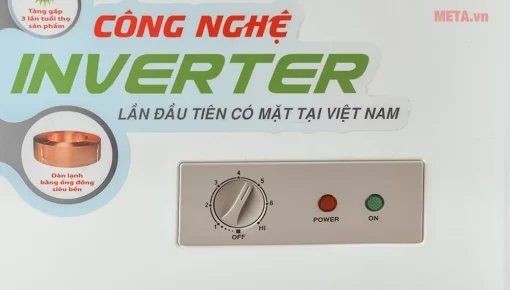 Tủ đông 2 ngăn 2 cánh inverter Sanaky VH-4099W3 280 lít