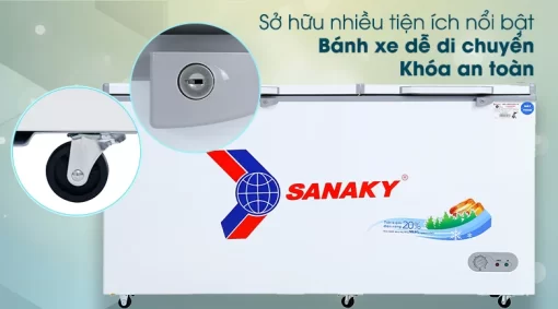 Tủ đông 2 ngăn 2 cánh Sanaky VH-6699W3 (485 lít)