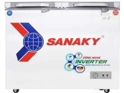 Tủ đông Sanaky 2 ngăn đông và mát VH-3699W4K (260 lít, nắp kính xám)