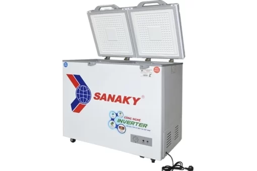 Tủ đông Sanaky 2 ngăn đông và mát VH-3699W4K (260 lít, nắp kính xám)