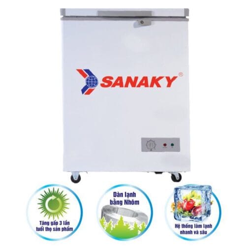 Tủ Đông Gia Đình Sanaky VH 150HY2, 100 Lít