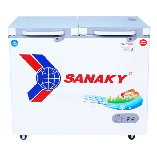 Tủ Đông Sanaky Mặt Kính Cường Lực VH-2599W2KD, 250 Lít