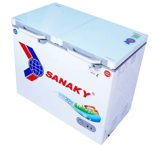 Tủ Đông Sanaky Mặt Kính Cường Lực VH-2599W2KD, 250 Lít