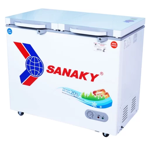 Tủ Đông Sanaky Mặt Kính Cường Lực VH-2599W2KD, 250 Lít