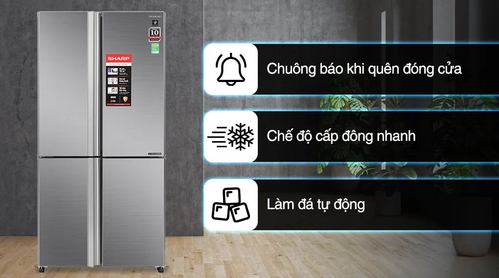 Tủ lạnh Sharp SJ-FXPI689V-RS Inverter 607 lít mới 2023 Tủ lạnh Sharp SJ-FXPI689V-RS Inverter 607 lít mới 2023