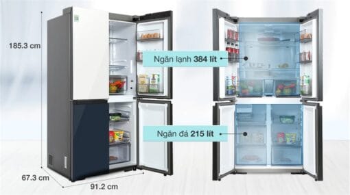 Tủ lạnh Samsung RF60A91R177 Multi Door Bespoke Inverter 599 lít