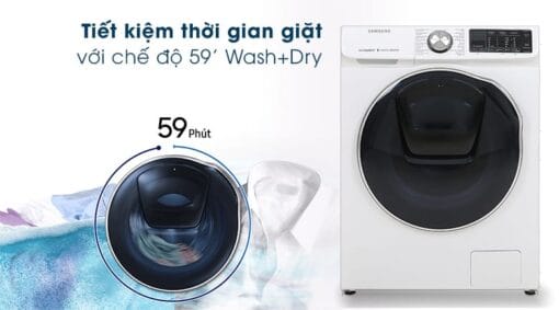 Máy giặt sấy Samsung AddWash Inverter 10.5 kg WD10N64FR2W/SV