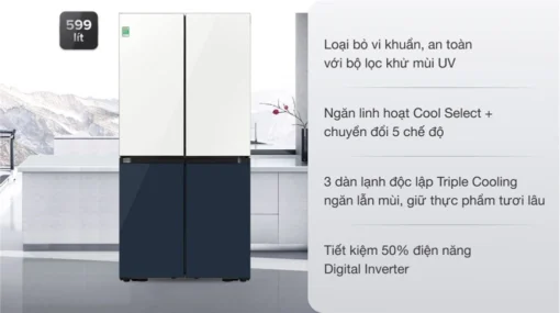 Tủ lạnh Samsung RF60A91R177 Multi Door Bespoke Inverter 599 lít