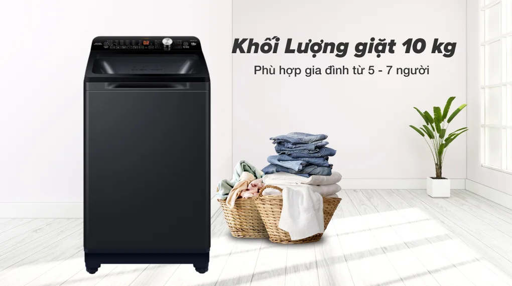 Máy giặt Aqua 10 kg lồng đứng AQW-FR101GT.BK Máy giặt Aqua 10 kg lồng đứng AQW-FR101GT.BK
