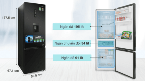 Tủ lạnh Aqua 320 lít inverter AQR IW378EB BS