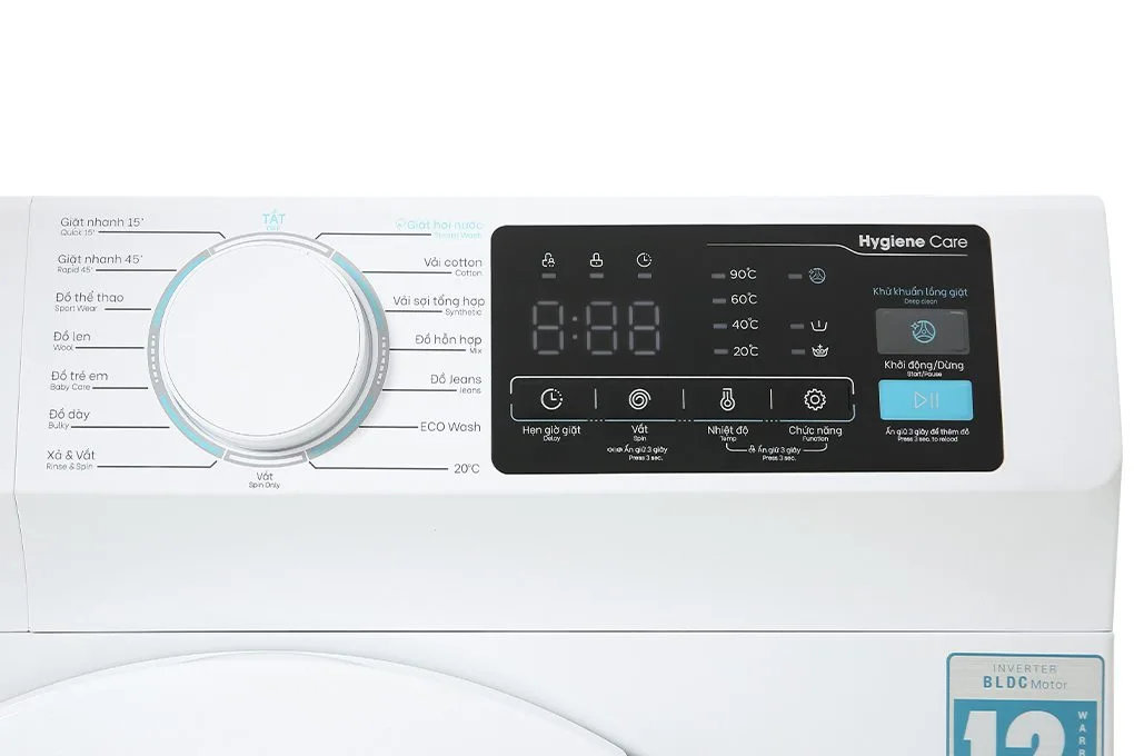 Máy giặt Casper inverter lồng ngang 10.5kg WF-105I140BWC Máy giặt Casper inverter lồng ngang 10.5kg WF-105I140BWC