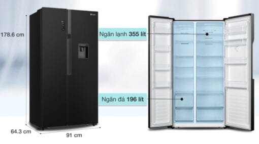 Tủ lạnh Casper 551 lít inverter RS-570VBW