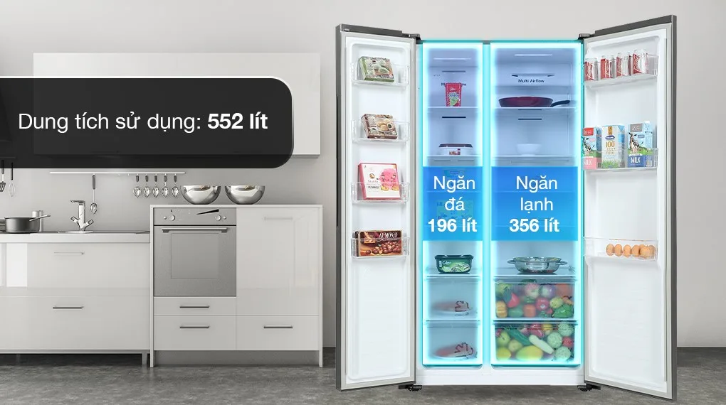 Tủ lạnh Casper 552 lít inverter RS-570VT Tủ lạnh Casper 552 lít inverter RS-570VT