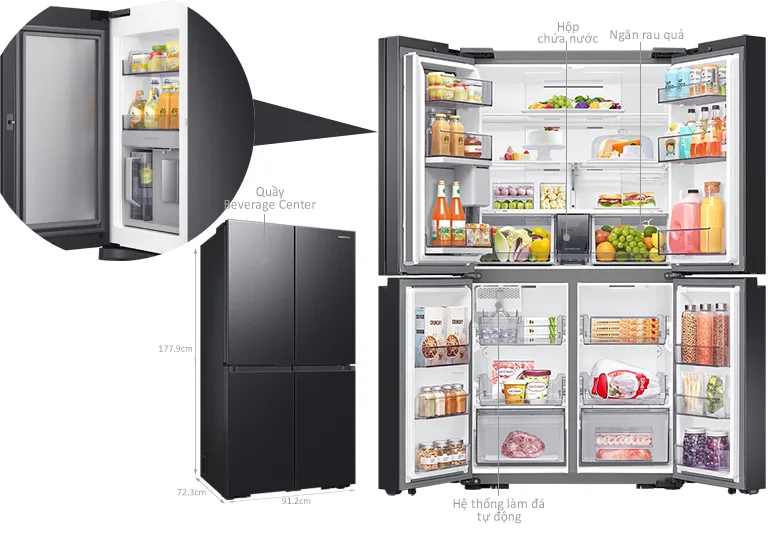 Tủ lạnh Samsung Inverter 648 lít RF59C766FB1/SV Tủ lạnh Samsung Inverter 648 lít RF59C766FB1/SV