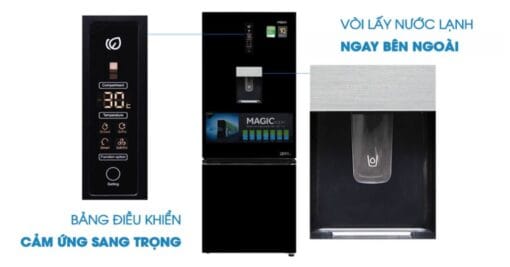 Tủ lạnh Aqua 288 lít inverter AQR IW338EB BS