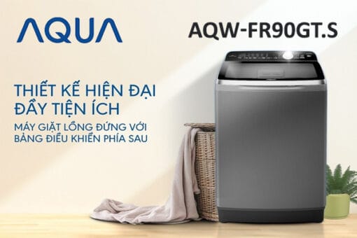 Máy giặt Aqua 9 kg lồng đứng AQW-FR90GT.S