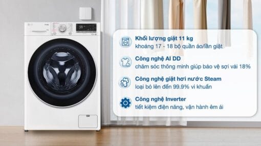 Máy giặt LG AI inverter 11 kg FV1411S4WA