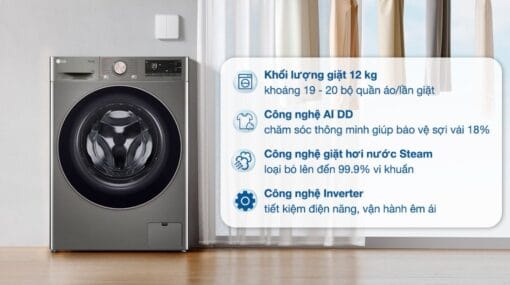 Máy giặt LG AI inverter 12 kg FV1412S3PA