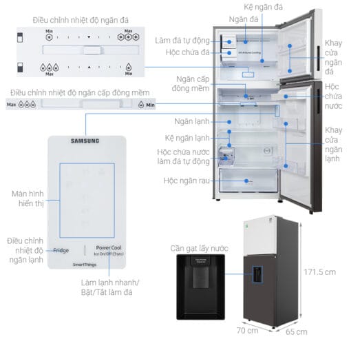 Tủ lạnh Samsung RT38CB6784C3SV Inverter 382 lít