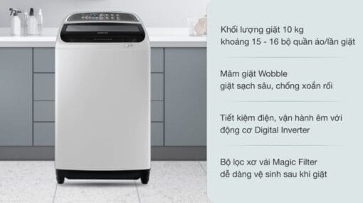 Máy giặt Samsung 10 kg WA10J5710SG/SV