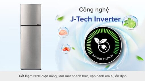 Tủ lạnh Sharp Inverter 224 lít SJ-X252AE-SL MỚI 2023