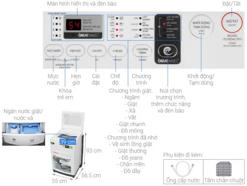 Máy giặt Toshiba 8 kg AW-K900DV(WW)