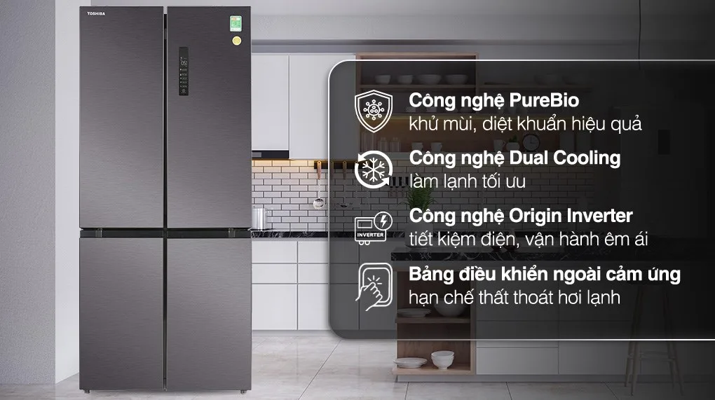 Tủ Lạnh Toshiba Inverter 511 Lít GR-RF610WE-PMV(37)-SG Mới 2020 Tủ Lạnh Toshiba Inverter 511 Lít GR-RF610WE-PMV(37)-SG Mới 2020