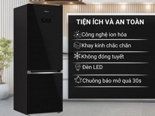 Tủ lạnh Hitachi Inverter ngăn đông dưới 323 lít HRBN6340DUVN New 2024