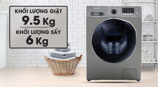 Máy giặt sấy Samsung AddWash Inverter 9.5 kg WD95K5410OX/SV