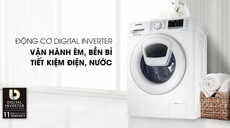 Máy giặt Samsung Inverter 9 kg WW90K52E0WW/SV Máy giặt Samsung Inverter 9 kg WW90K52E0WW/SV