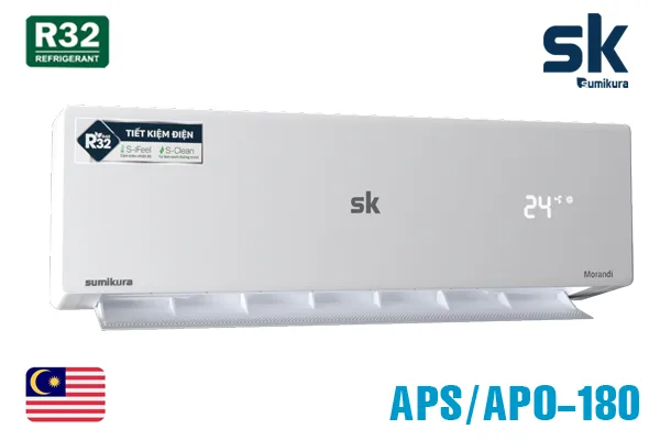 Điều hòa Sumikura 1 chiều 18.000BTU APS/APO-180 Điều hòa Sumikura 1 chiều 18.000BTU APS/APO-180