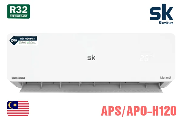 Điều hòa Sumikura 2 chiều 12.000BTU APS/APO-H120 Điều hòa Sumikura 2 chiều 12.000BTU APS/APO-H120