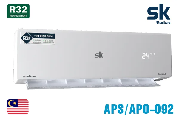 Điều hòa Sumikura 1 chiều 9.000BTU APS/APO-092 Điều hòa Sumikura 1 chiều 9.000BTU APS/APO-092