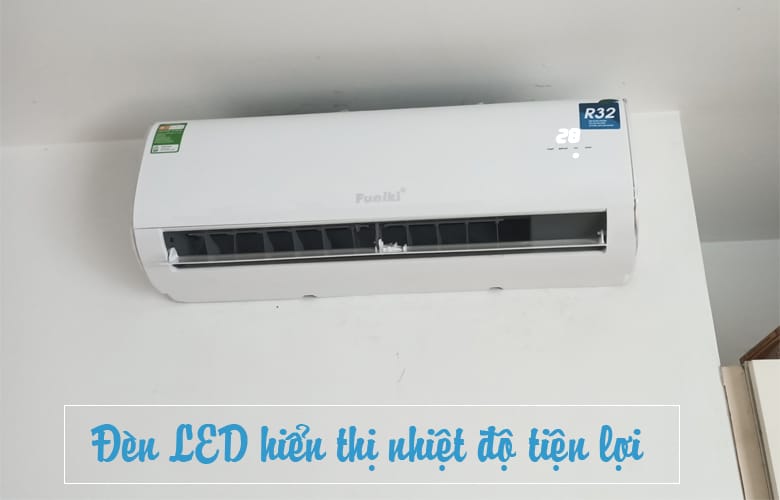 Điều hòa Funiki thiết kế đẹp mắt, hiển thị nhiệt độ dàn lạnh