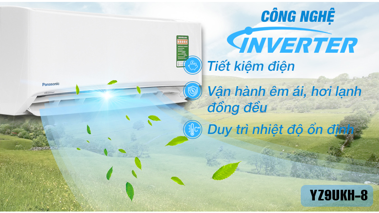 Điều hòa Panasonic yz9akh-8 inverter tiết kiệm điện