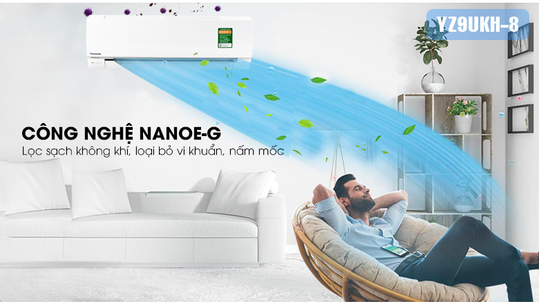 Điều hòa Panasonic 9000 yz9akh-8 nanoe-g