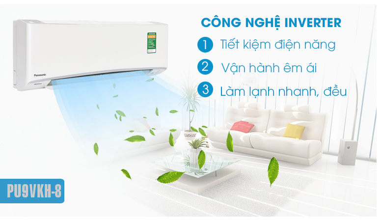 RU9AKH-8 trang bị công nghệ inverter tiết kiệm điện