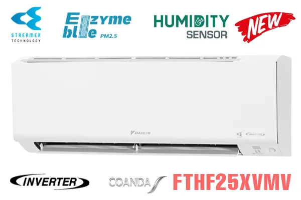 Điều hòa Daikin 2 chiều 9000BTU inverter gas R32 FTHF25XVMV Điều hòa Daikin 2 chiều 9000BTU inverter gas R32 FTHF25XVMV