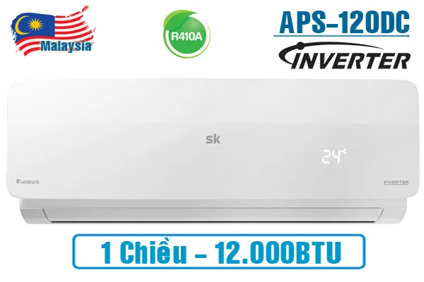 Điều hòa Sumikura 12000BTU 1 chiều inverter APS/APO-120 GOLD Điều hòa Sumikura 12000BTU 1 chiều inverter APS/APO-120 GOLD