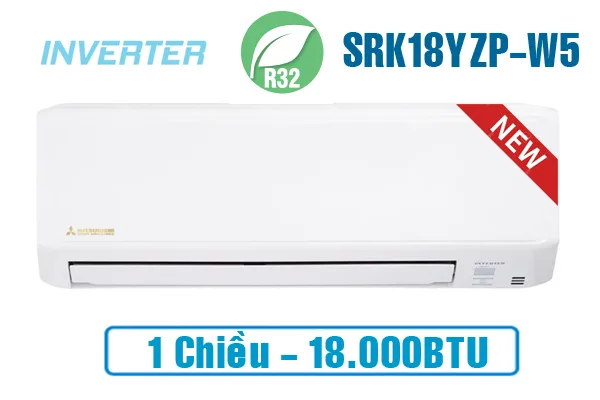 Điều hòa Mitsubishi Heavy 18000BTU 1 chiều inverter SRK/SRC18YZP-W5 Điều hòa Mitsubishi Heavy 18000BTU 1 chiều inverter SRK/SRC18YZP-W5